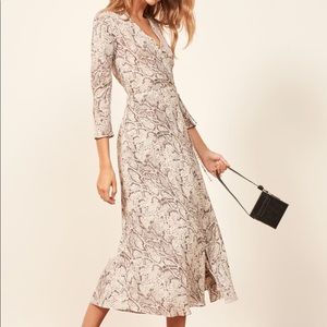 NWT Reformation Jaz snakeprint dress size XS